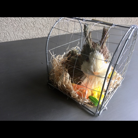 Sisal Rabbit, Bunny Dècor, Rabbit in Cage, Rabbit Home Dècor - Picture 2 of 8